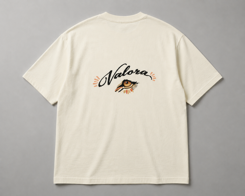 Valora Tiger Eye Oversized T-Shirt — Cream Edition
