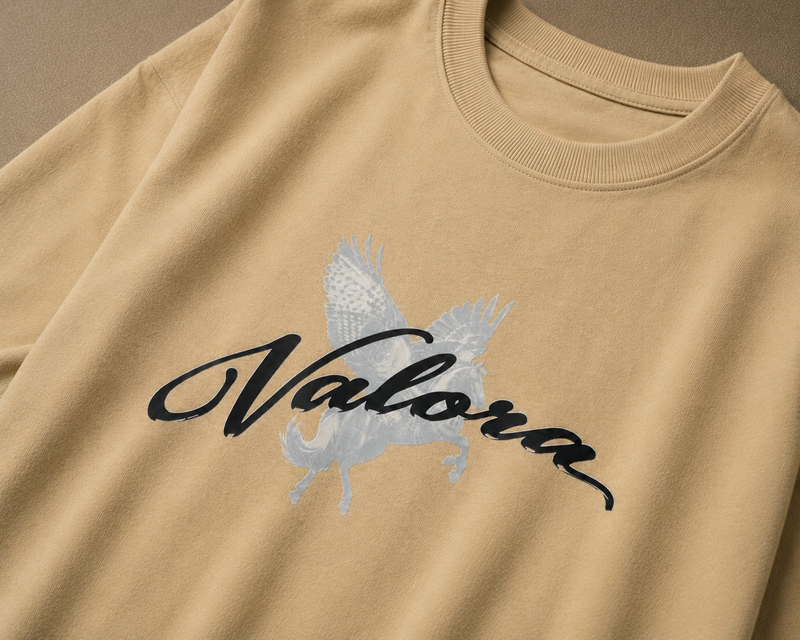 Valora Pegasus Legend Oversized T-Shirt — Sand Edition